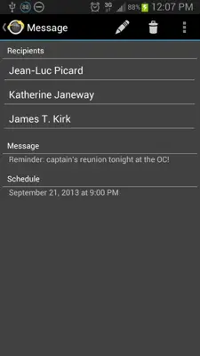 Text Later android App screenshot 1