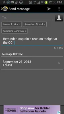 Text Later android App screenshot 3